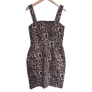 Olivaceous Leopard Print Mini Dress